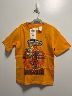 NWT Disney Store Power Rangers Ninja Storm Yellow T Shirt Size XXS 2-3 Years